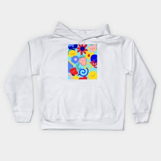 Cute Smiley Strawberry and Friends Kids Hoodie